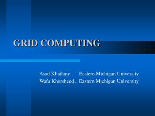 GRID COMPUTING