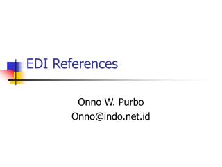 EDI References