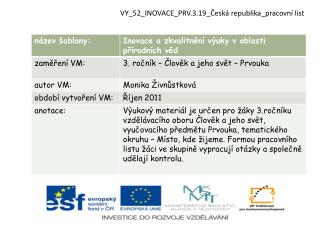 VY_52_INOVACE_PRV.3.19_Česká republika_pracovní list