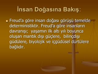 İnsan Doğasına Bakış :