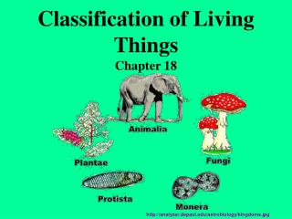 Classification of Living Things Chapter 18