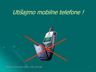 Utišajmo mobilne telefone !