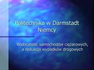 Politechnika w Darmstadt Niemcy