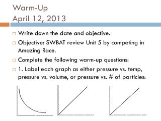 Warm-Up April 12, 2013