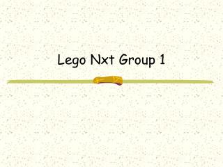 Lego Nxt Group 1