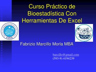 Curso Práctico de Bioestadística Con Herramientas De Excel