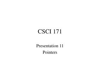 CSCI 171