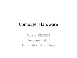 Computer Hardware