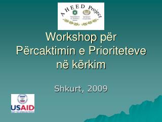 Workshop për Përcaktimin e Prioriteteve në kërkim