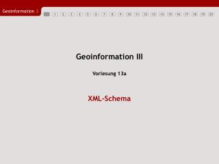 Geoinformation III