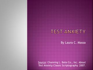 Test Anxiety