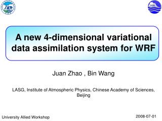 A new 4-dimensional variational data assimilation system for WRF