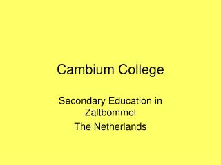 Cambium College