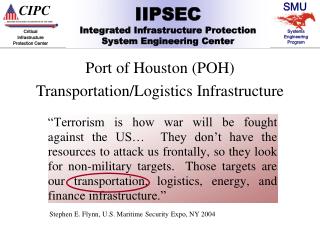 Port of Houston (POH) Transportation/Logistics Infrastructure