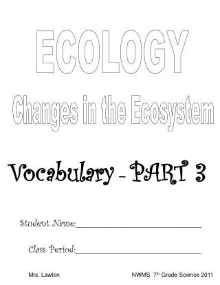 ECOLOGY