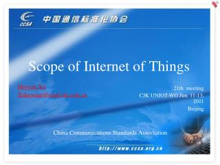 Scope of Internet of Things