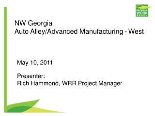 NW Georgia Auto Alley/Advanced Manufacturing - West