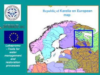 Republic of Karelia on European map