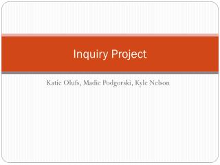 Inquiry Project