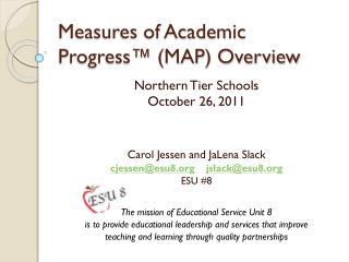 Measures of Academic Progress™ (MAP) Overview