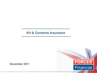Kit &amp; Contents Insurance