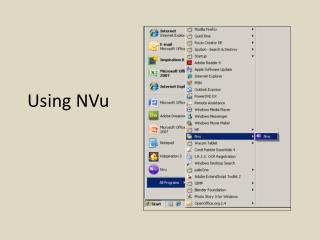 Using NVu