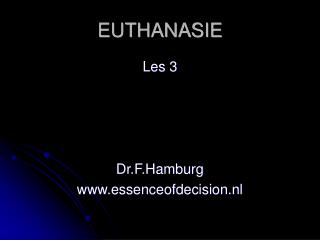 EUTHANASIE