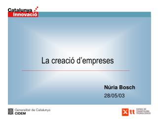 La creació d’empreses