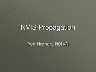 NVIS Propagation