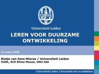 14 maart 2008