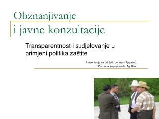 Obznanjivanje i javne konzultacije