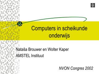 Computers in scheikunde onderwijs