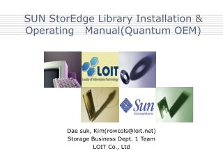 SUN StorEdge Library Installation &amp; Operating Manual(Quantum OEM)