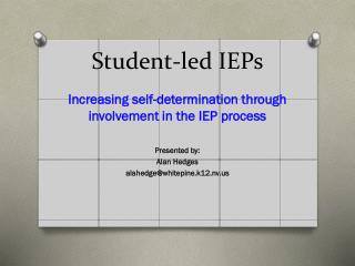 Student-led IEPs