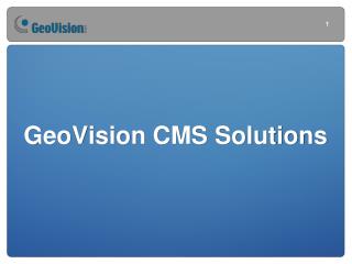 GeoVision CMS Solutions