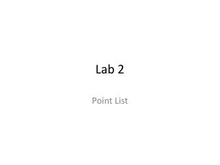 Lab 2