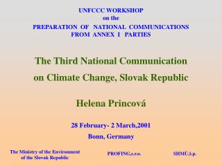 UNFCCC WORKSHOP on the