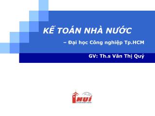 KẾ TOÁN NHÀ NƯỚC