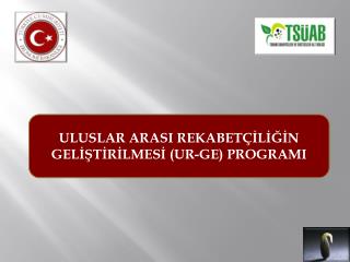 ULUSLAR ARASI REKABETÇİLİĞİN GELİŞTİRİLMESİ (UR-GE) PROGRAMI