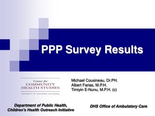 PPP Survey Results