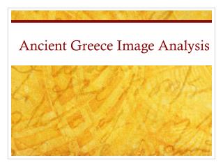 Ancient Greece Image Analysis