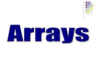 Arrays