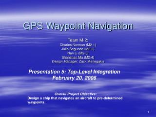 GPS Waypoint Navigation