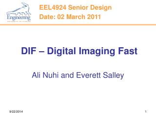 DIF – Digital Imaging Fast