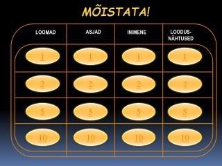 MÕISTATA!