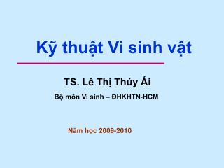 Kỹ thuật Vi sinh vật