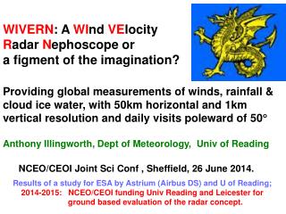 WIVERN : A WI nd VE locity R adar N ephoscope or a figment of the imagination?