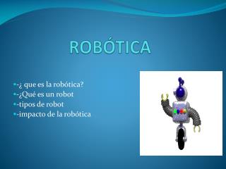 ROBÓTICA