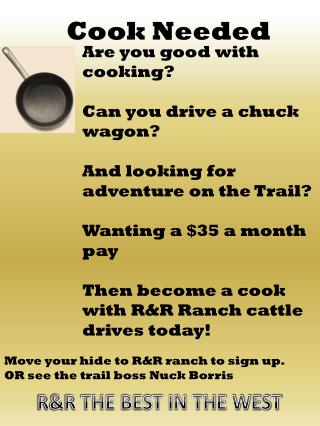 Cook Needed