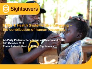 NTDs &amp; Health Systems Strengthening – the contribution of human resources